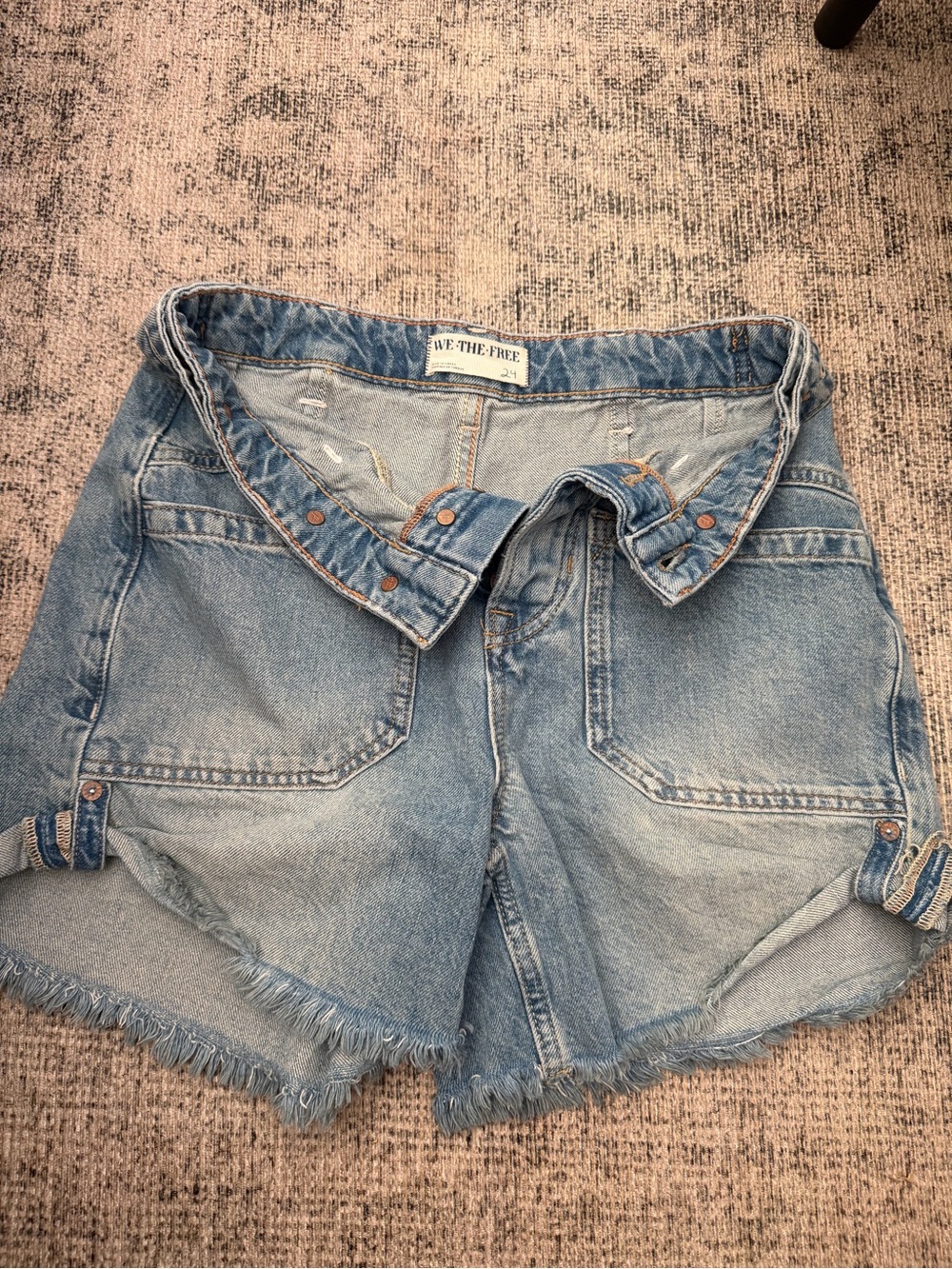 We The Free Vintage Wash Denim Cutoff Shorts